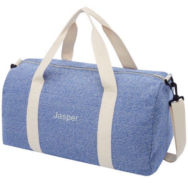 Bolsa de lona de poliéster y algodón reciclado de 450 g/m² "Pheebs" - Azul marino