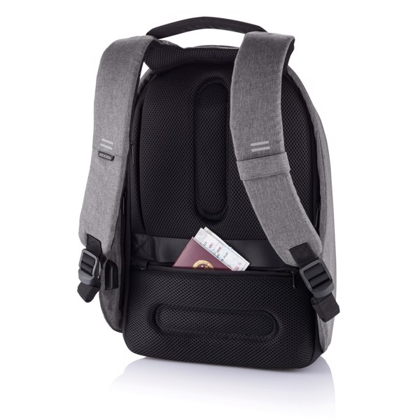 Bobby Hero Regular Anti-Diebstahl-Rucksack - Grau / Schwarz
