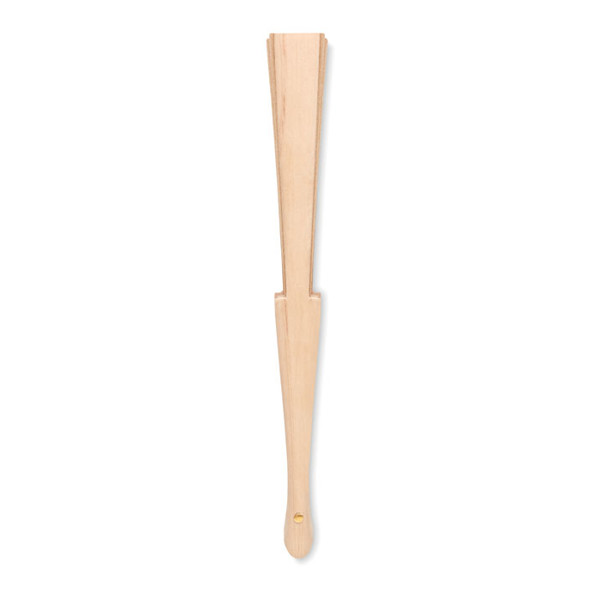 Wood hand fan with cork fabric Fanny Cork