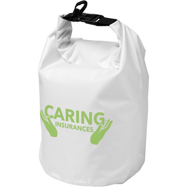 Survivor 5 litre waterproof roll-down bag - White