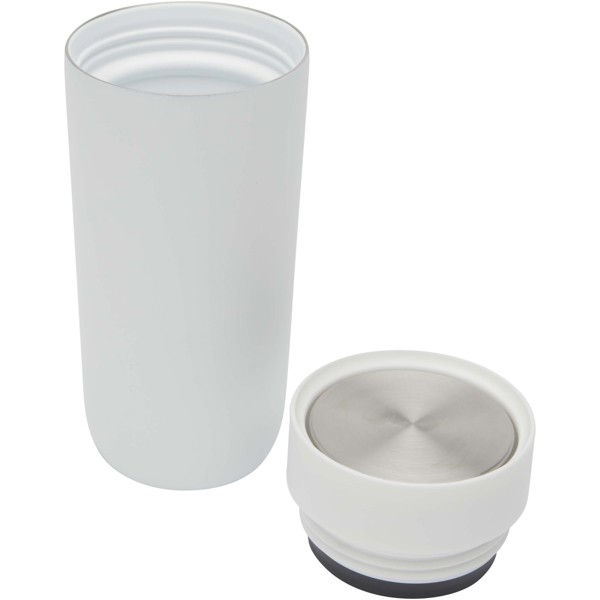 Camden 350 ml RCS certified stainless steel tumbler with ceramic lining - White