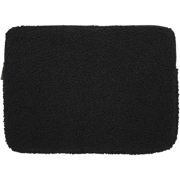 Bear 13\" GRS recycled sherpa laptop sleeve 2L - Black