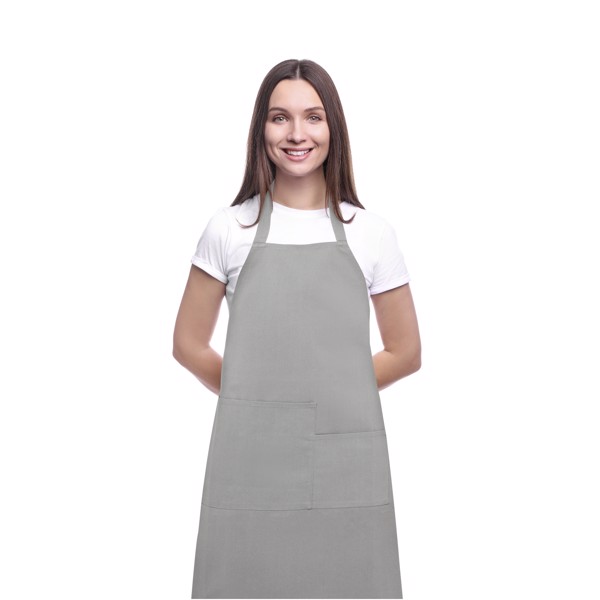 Khana 280 g/m² cotton apron - Grey