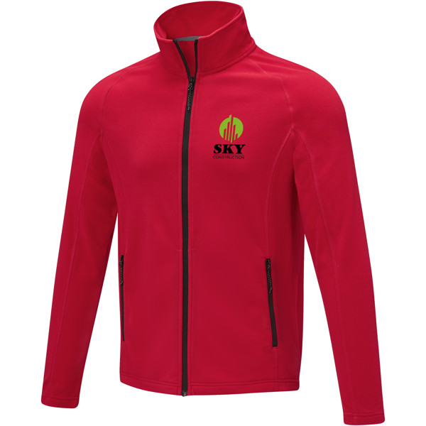 Zelus men's fleece jacket - Red / S