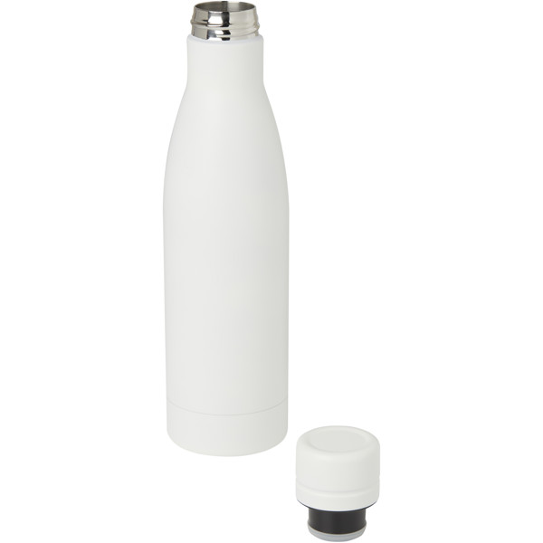Vasa 500 ml RCS certified recycled stainless steel copper vacuum insulated bottle - White