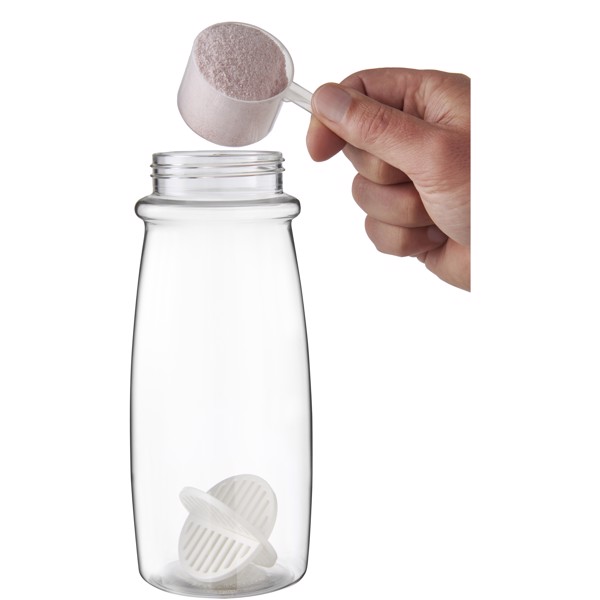 H2O Active Pulse 600ml šejkrová lahev - Červená s efektem námrazy / Průhledná