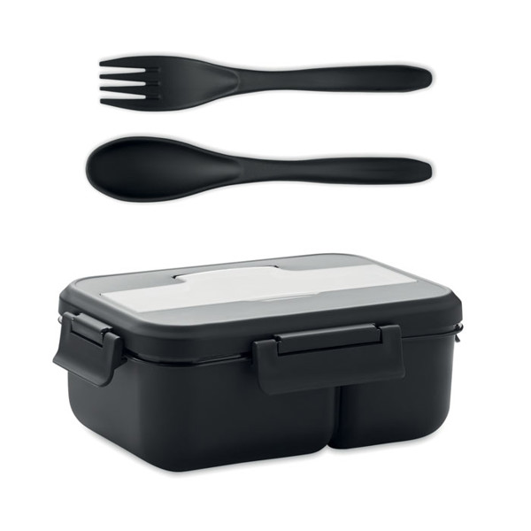 Lunch box with cutlery in PP Makan