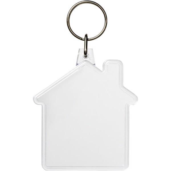 Combo house-shaped keychain