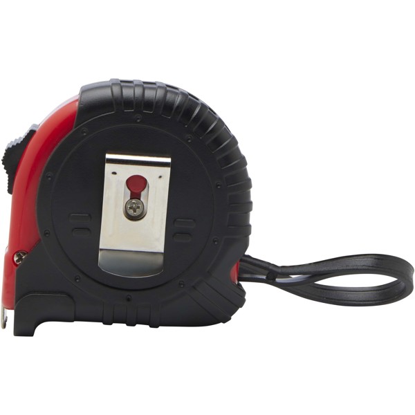 Score 5 metre tape measure with belt clip - Red