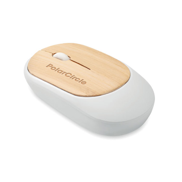 Wireless mouse in bamboo Curvy Bam