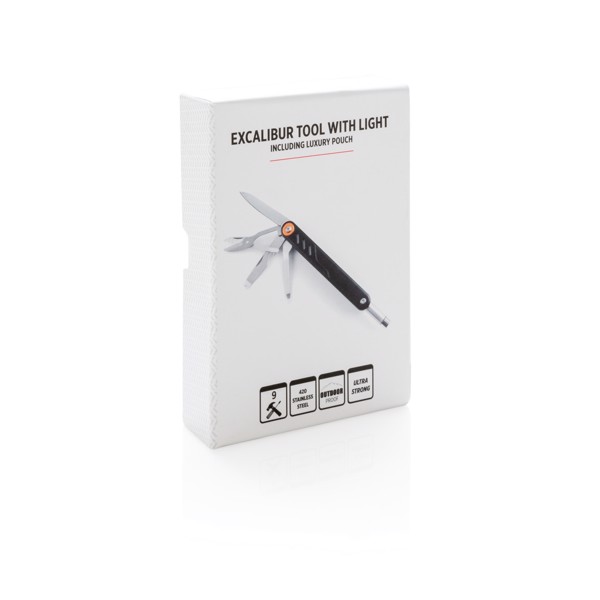 Multifunkční nůž Excalibur se světlem