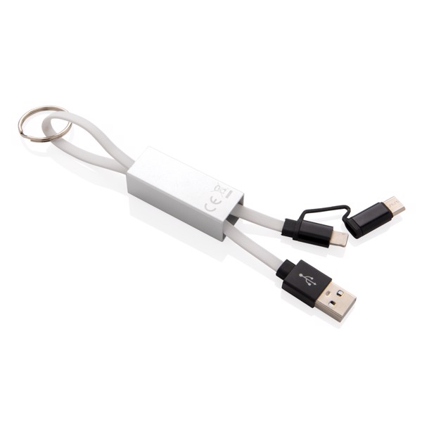Moderní kabel 3 v 1 - Bílá