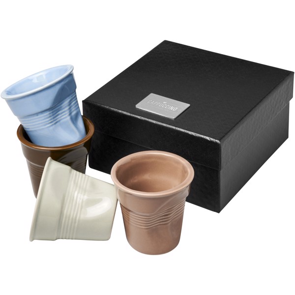 Milano 4-piece ceramic espresso cup set