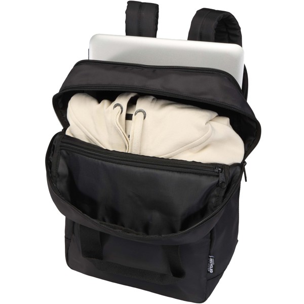 Trip 14” Aware™ recycled travel laptop backpack 9L - Black
