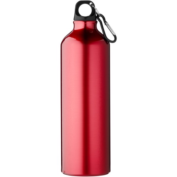 Oregon 770 ml aluminium water bottle with carabiner - Red