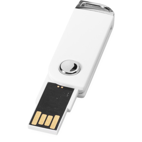 Memoria USB RECTANGULAR 'SWIVEL' - Blanco / 4GB