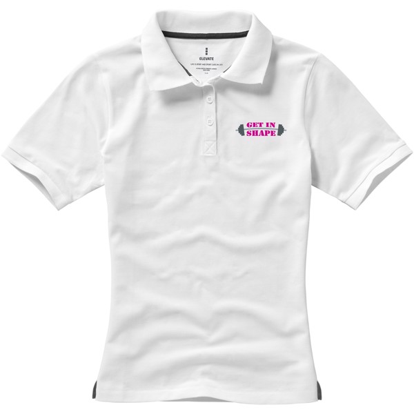 Calgary short sleeve women's polo - White / XS