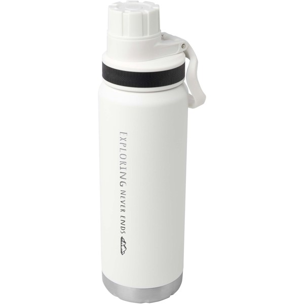 Fortis 700 ml RCS recycled stainless steel copper vacuum insulated water bottle (carbonated safe) - White