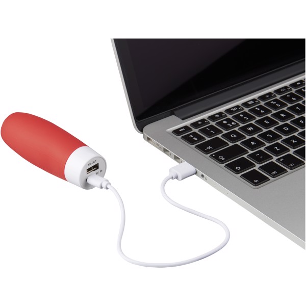 Powerbanka 2 200 MAH jako antistresová pomůcka - Červená s efektem námrazy