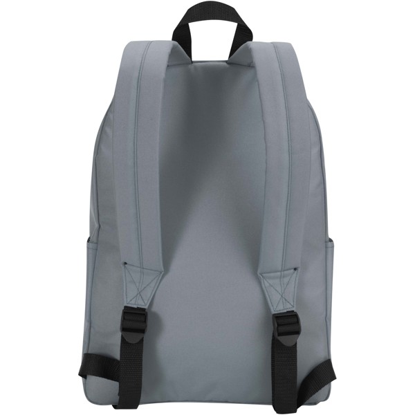 Byron 14\" GRS recycled city laptop backpack 16L - Grey