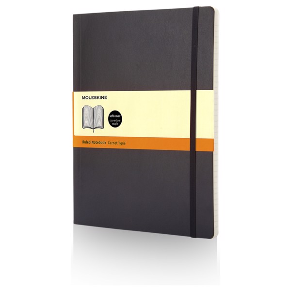Moleskine Classic XL soft cover notebook - ruled - Black