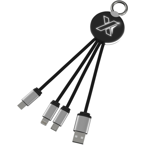SCX.design C16 ring light-up cable - Black / White