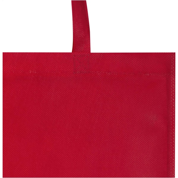EcoSeal GRS recycled nonwoven convention tote bag 6L - Red