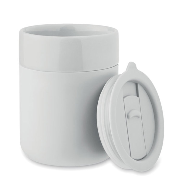 Ceramic tumbler 330 ml Qeram - White