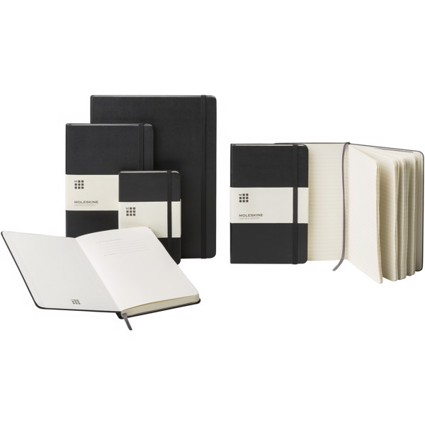 Moleskine Classic M hard cover notebook - ruled - Black