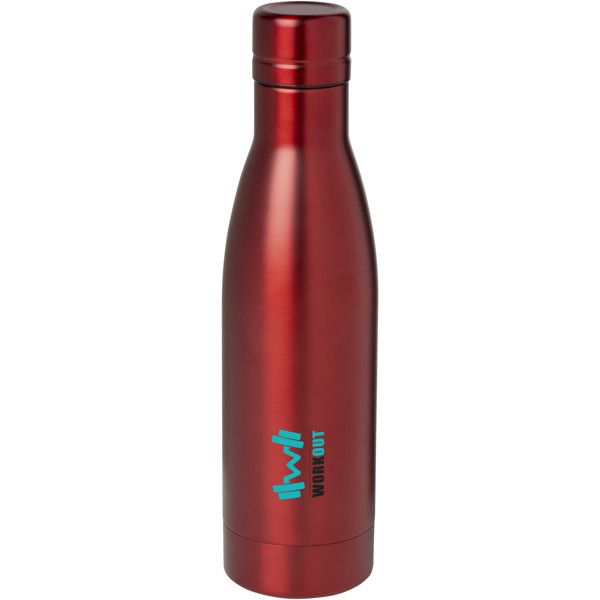 Vasa 500 ml RCS certified recycled stainless steel copper vacuum insulated bottle - Red