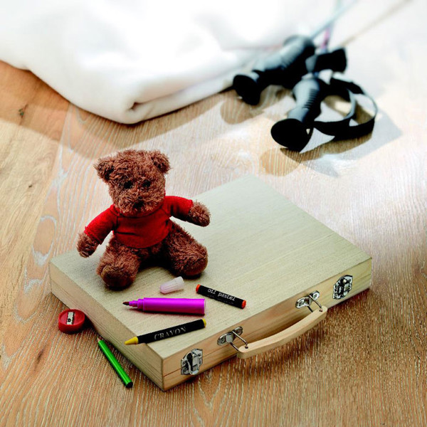 Artist's set in wooden box Genio