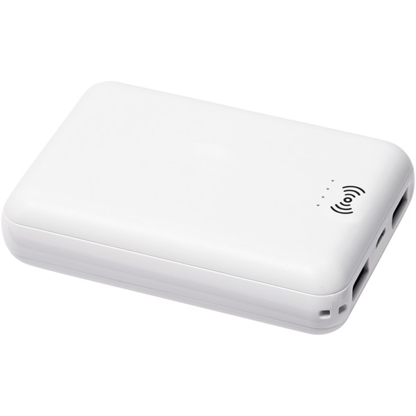Dense 5000 mAh wireless power bank - White