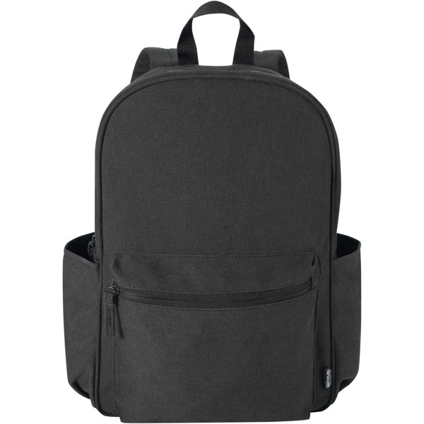 Recanvas 15.6” GRS recycled city backpack 16L - Black