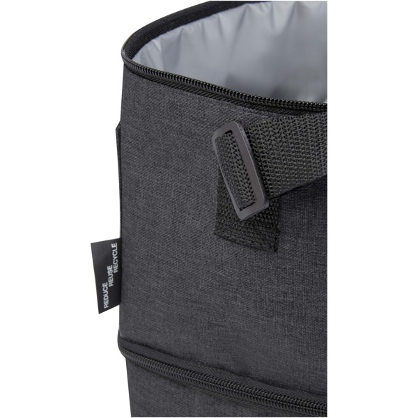 Tundra 9-can GRS RPET lunch cooler bag 9L - Heather Charcoal