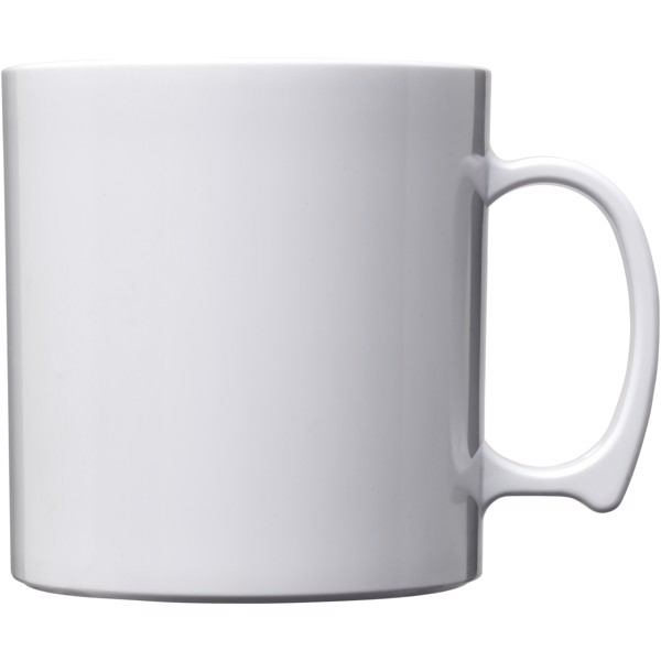 Standard 300 ml plastic mug - White