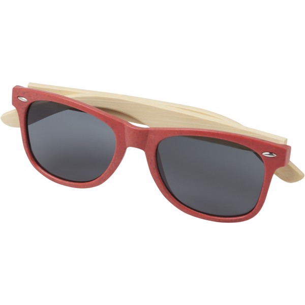 Sun Ray bamboo sunglasses - Red