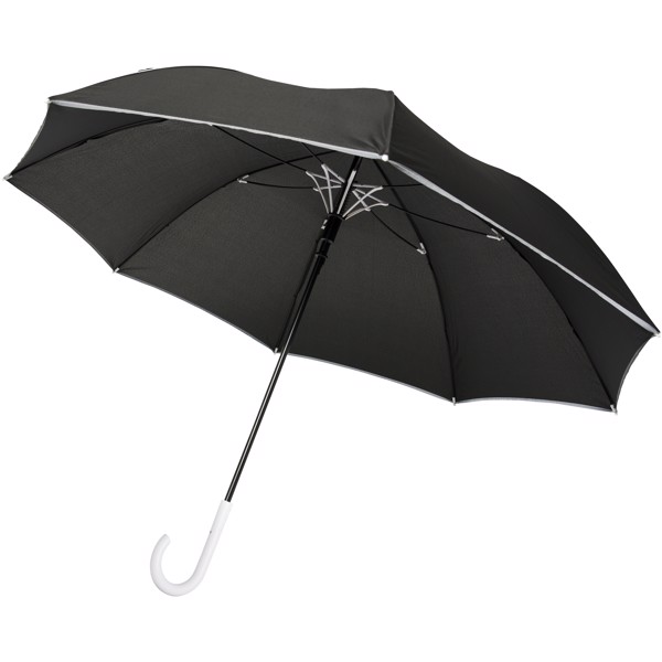 Felice 23" auto open windproof reflective umbrella - White