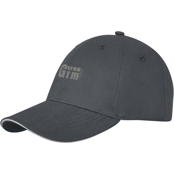 Darton 6 panel sandwich cap - Storm grey