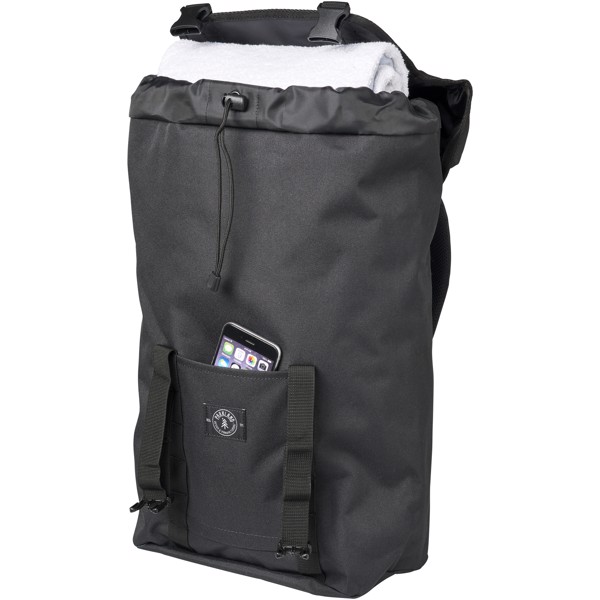 Westport 15" RPET laptop backpack - Solid black