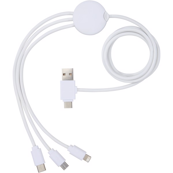Cable de carga 5 en 1 con aditivo antibacteriano "Pure"