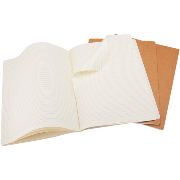 Moleskine Cahier Journal L - ruled - Kraft Brown