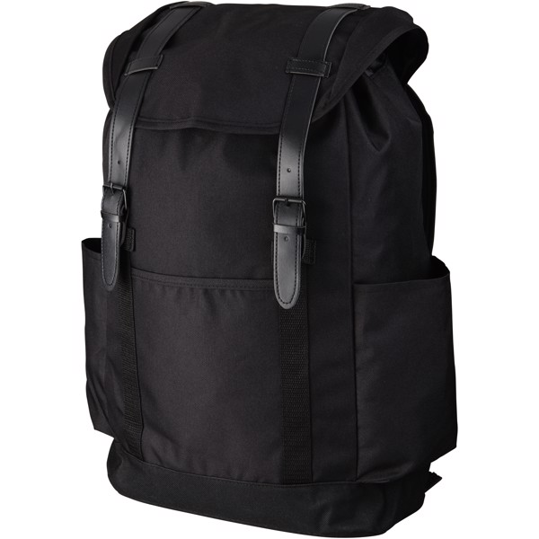 Thomas 16" laptop backpack - Solid black