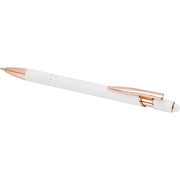 Nanna ballpoint pen with rose gold finish (blue ink) - White