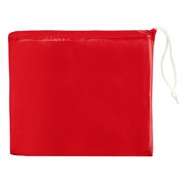 Poncho plegable con bolsa "Paulus" - Rojo