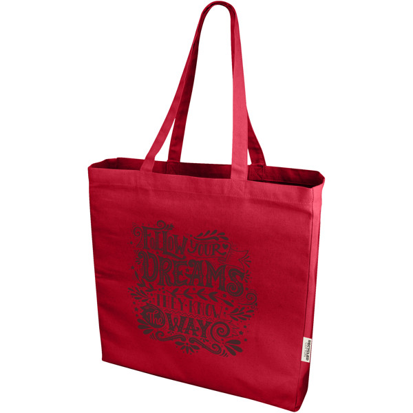 Odessa 220 g/m² GRS recycled tote bag 13L - Red