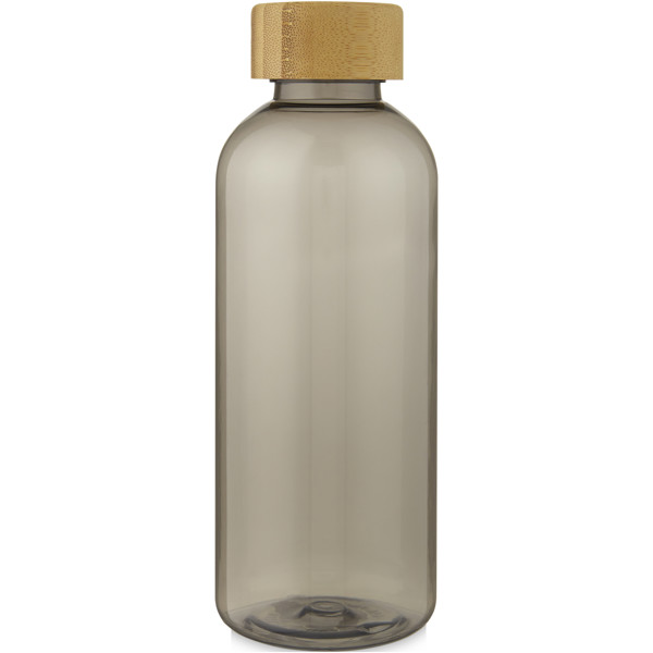Ziggs 650 ml recycled plastic water bottle - Transparent Charcoal
