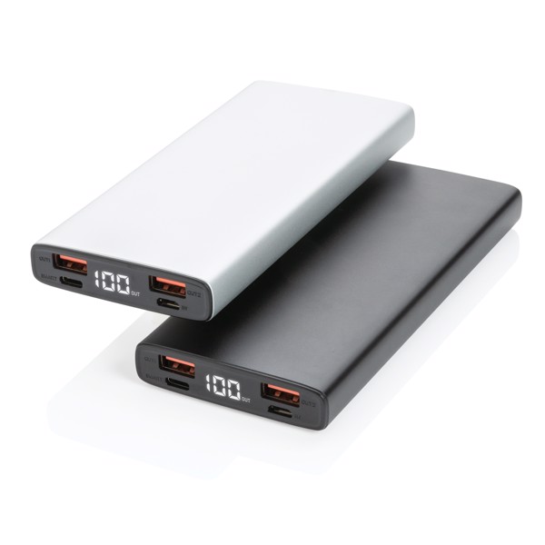 Aluminium 18W 10.000 mAh PD Powerbank - Silver