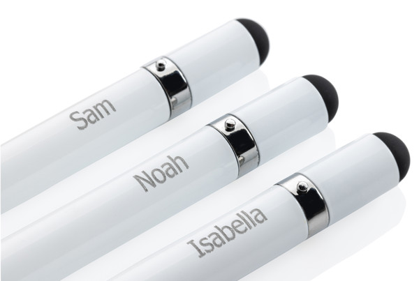 Minimalistické kovové pero - Bílá