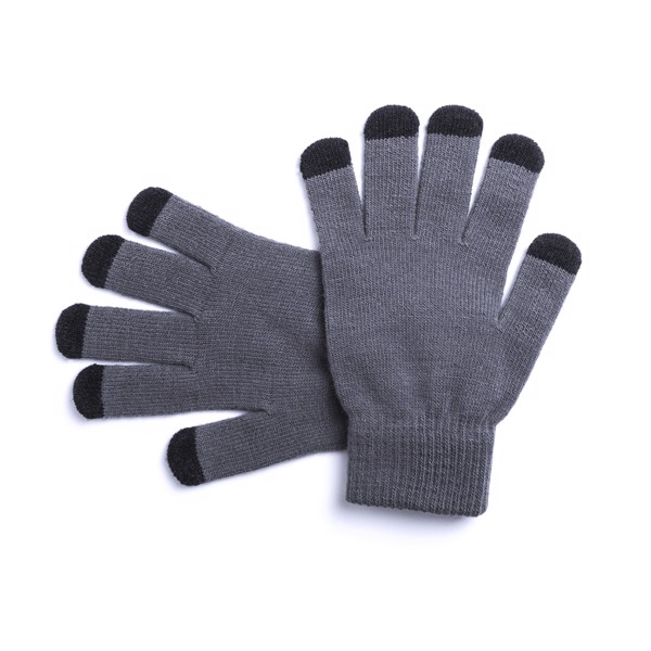 Touchscreen Gloves Tellar - Grey / Black