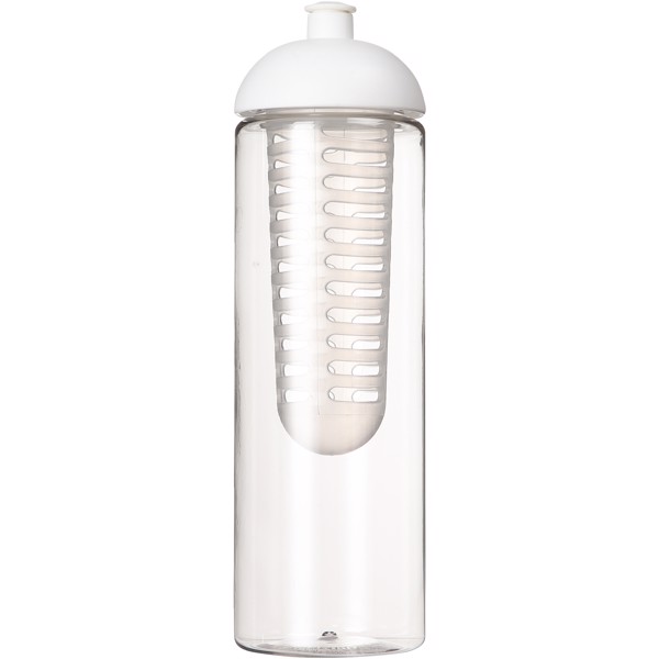 H2O Active® Vibe 850 ml dome lid bottle & infuser - Transparent / White